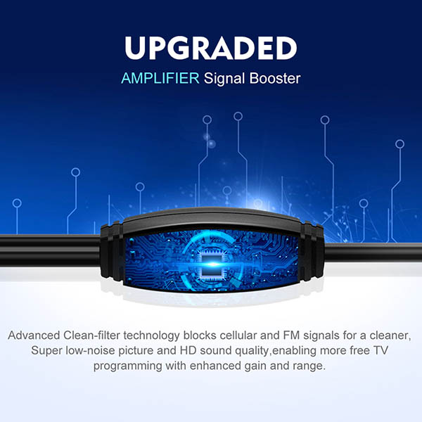 Free Channel TV Antenna HD Portable Indoor Digital Antenna TV for USB TV Tuner / DVB-T2 Television / DAB Radio