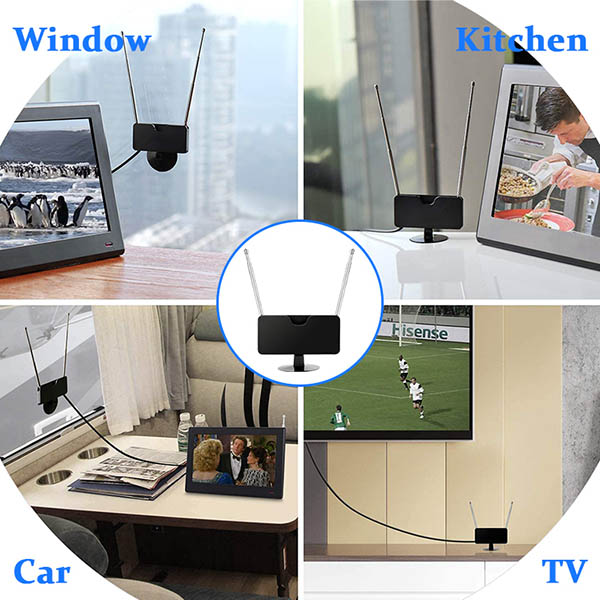易放置 電視自由頻道調諧器最小 HDTV 天線(xiàn)