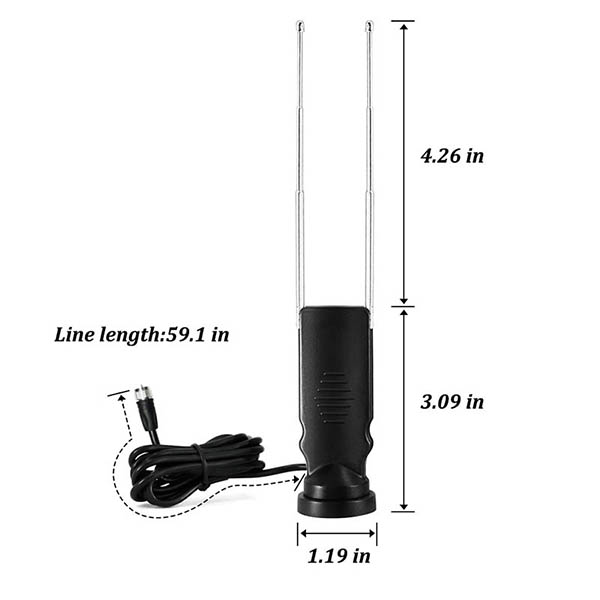 室內調頻 Uhf Vhf 便攜式天線(xiàn)數字伸縮電視天線(xiàn)