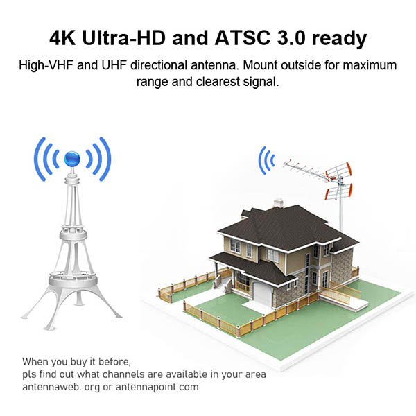 DVBT T2 高增益八木天線(xiàn)高頻電視天線(xiàn)戶(hù)外數字電視