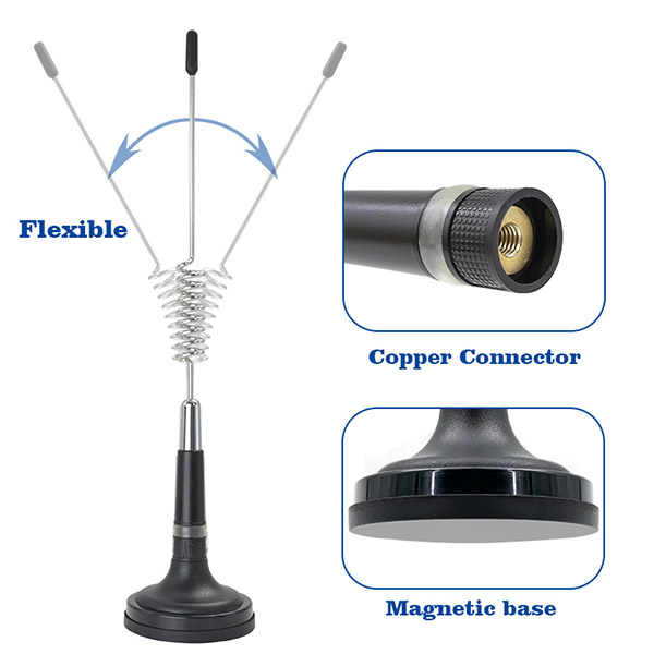 高品質(zhì)彈簧磁性底座 27mhz 無(wú)線(xiàn)電 CB 汽車(chē)天線(xiàn)